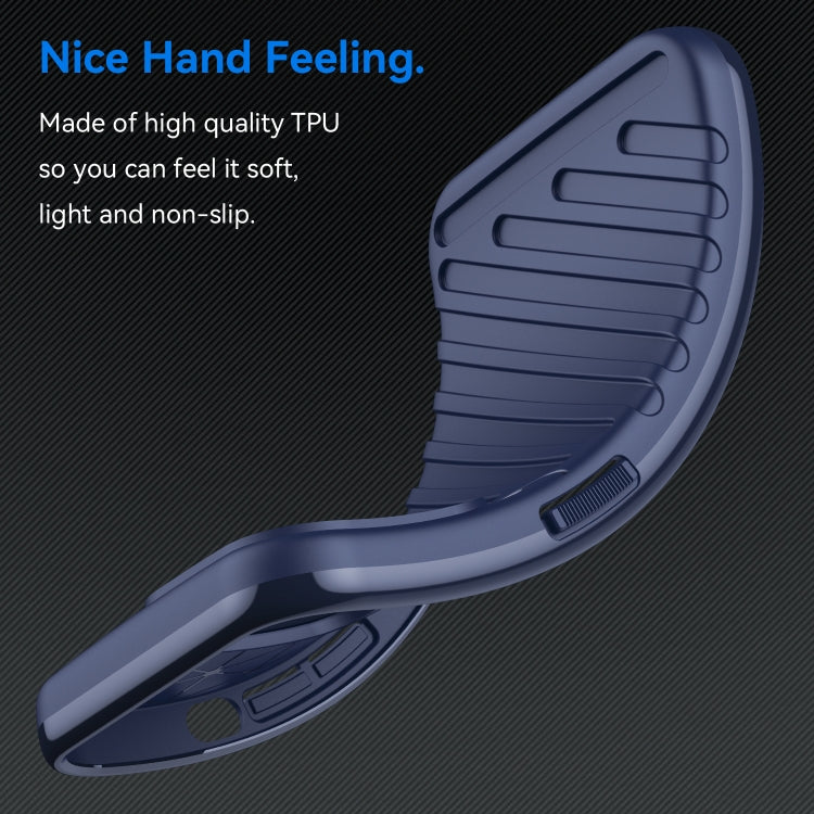 Blue Thunderbolt Shockproof TPU Phone Case for Samsung Galaxy S24+ 5G, showcasing its sleek design and durable material.